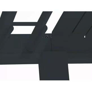 onderdeel van een mirador in het zwart