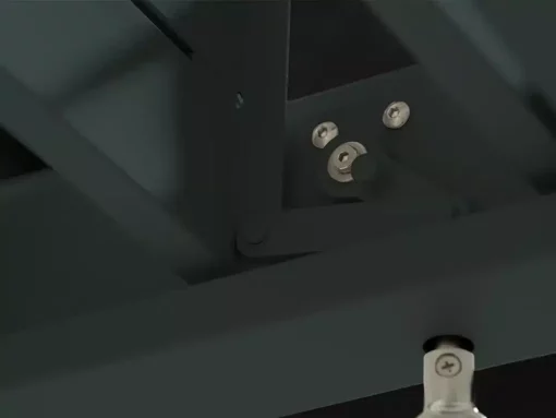 onderdeel van een mirador in het zwart