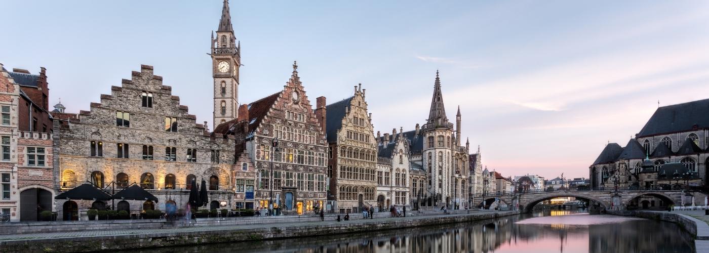 stadsuitzicht van Gent