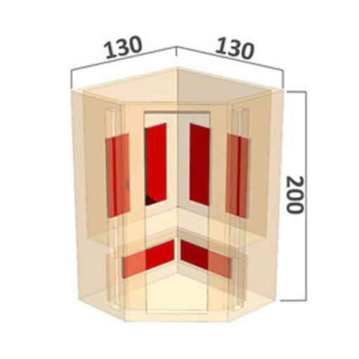Health Company 5 hoeksauna - Afbeelding 4