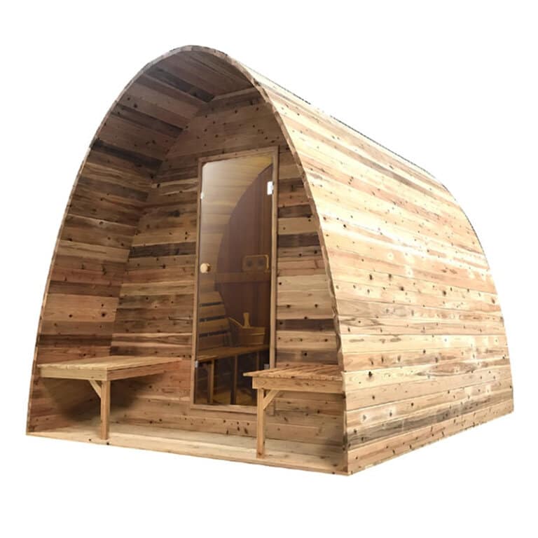 Sauna pod Knotty Red Cedar Sauna pods