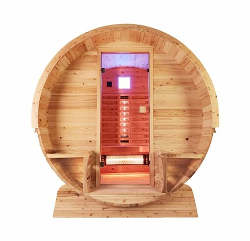 Infrarood Barrelsauna Canopy Red Cedar