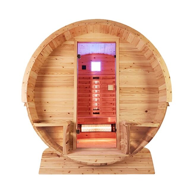 Infrarood Barrelsauna Canopy Red Cedar