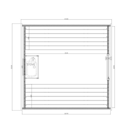 Horizon Outdoor Sauna - Afbeelding 6