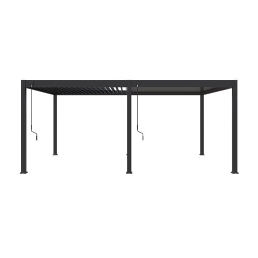 Luxe Horizon overkapping - 400 x 600 cm - Antraciet - Afbeelding 2