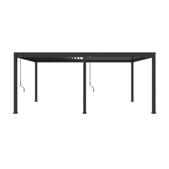 Luxe Horizon overkapping dubbel - 400 x 600 cm - Antraciet - Afbeelding 2