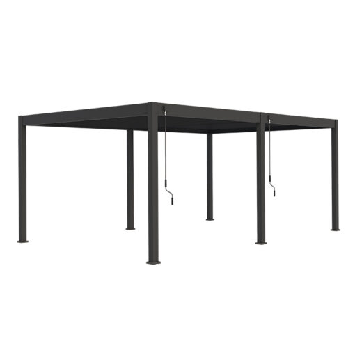 Luxe Horizon overkapping - 400 x 600 cm - Antraciet
