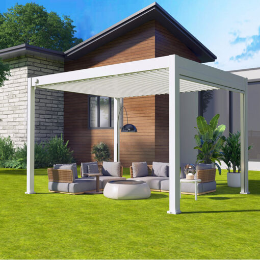 Orion overkapping – 300 x 300 cm – wit - Afbeelding 6