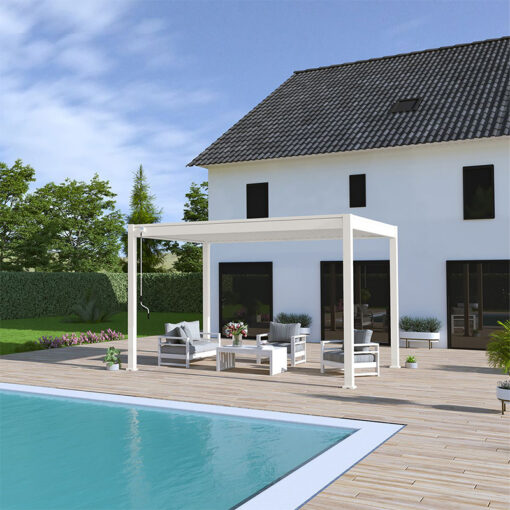 Orion overkapping 300 x 400 cm- Wit - Afbeelding 4