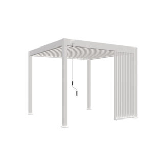 Verticaal louvrepaneel - 1 meter - wit