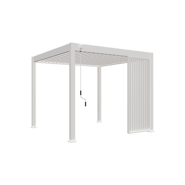 Verticaal louvrepaneel - 1 meter - wit
