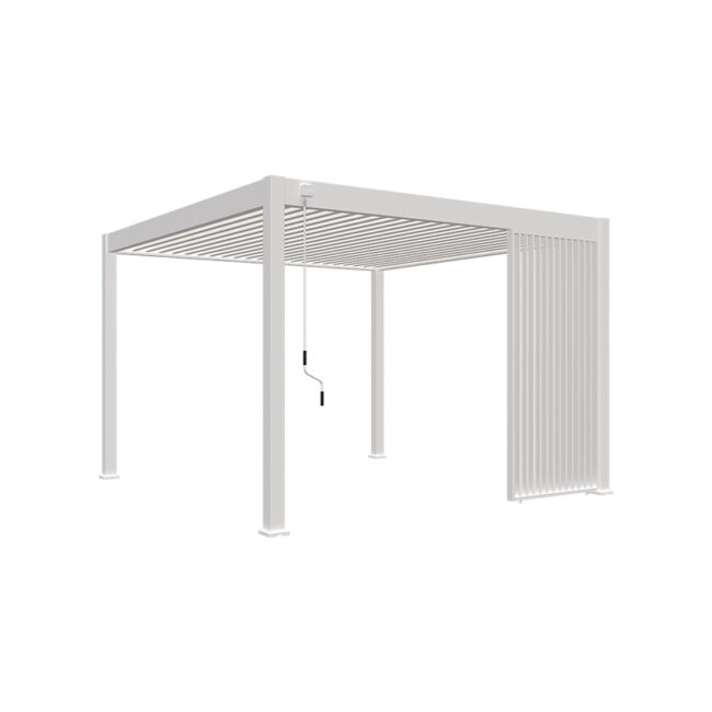 Verticaal louvrepaneel - 1.2 meter - wit
