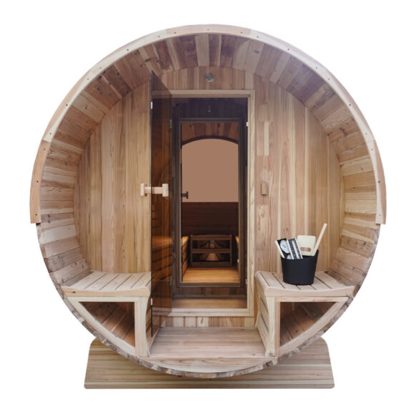 Barrelsauna TR400 - Half glas - Afbeelding 2