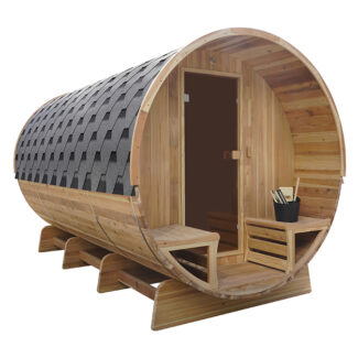 Barrelsauna TR400 - Half glas