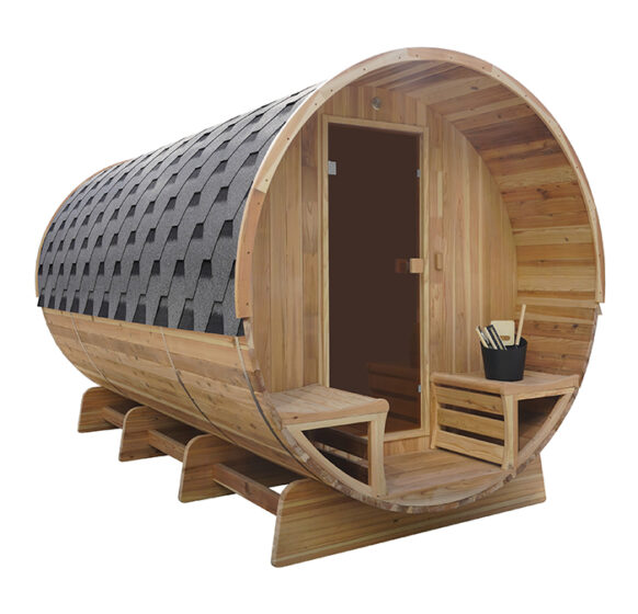 Barrelsauna TR400 - Half glas