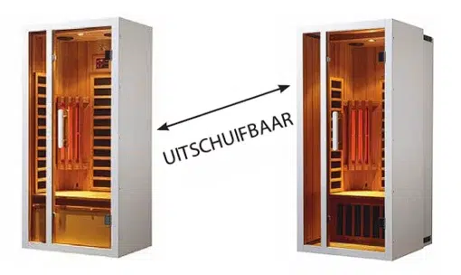 Hemlock Magnus 1 persoons Uitschuifbare Sauna - Afbeelding 2